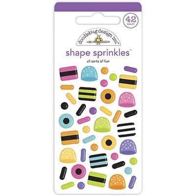 Doodlebug Ghost Town Shape Sprinkles - All Sorts Of Fun